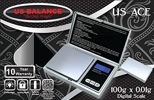 Báscula Digital de Bolsillo US-ACE 100g x 0.01g miniatura 2