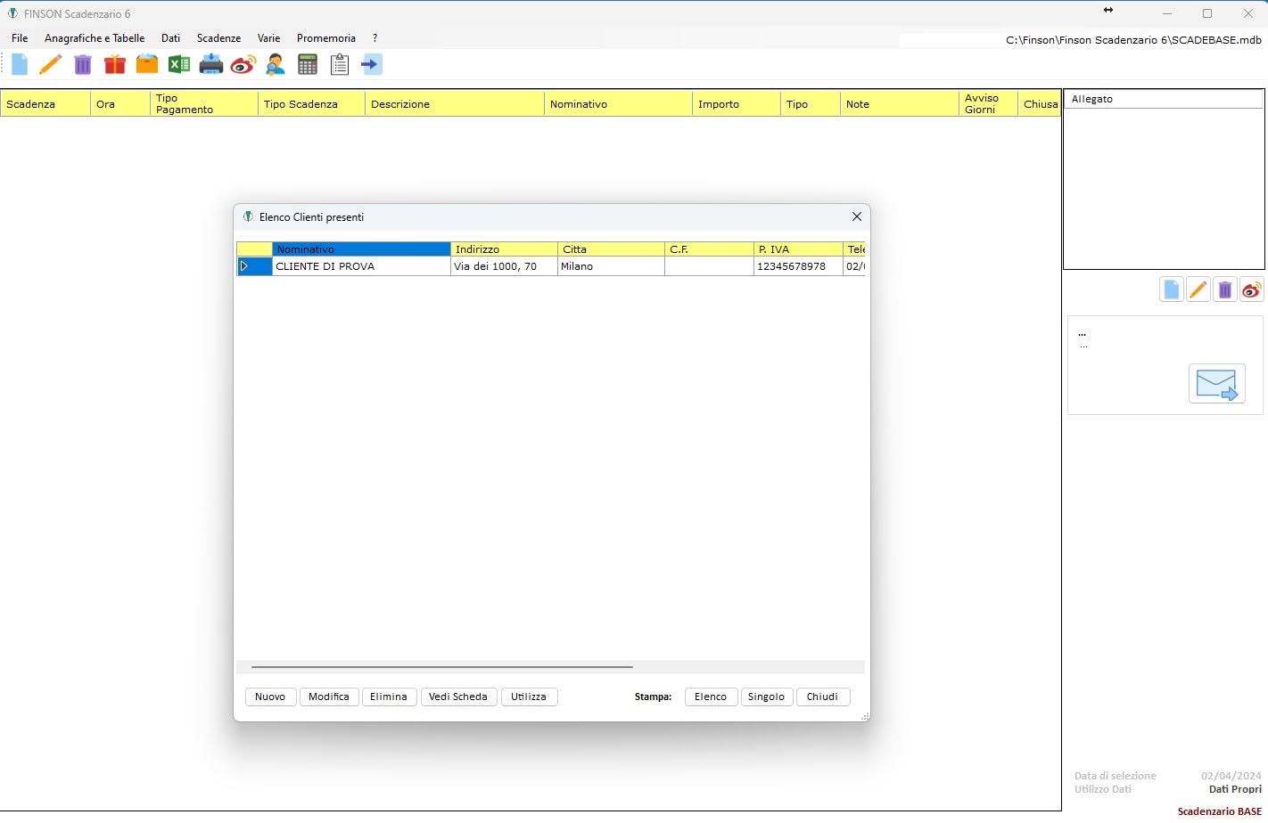 Scadenzario 6 - Il software completo per la gestione delle scadenze per l'ufficio e il privato