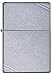 Zippo Vintage with Slashes Street Chrome Pocket Lighter