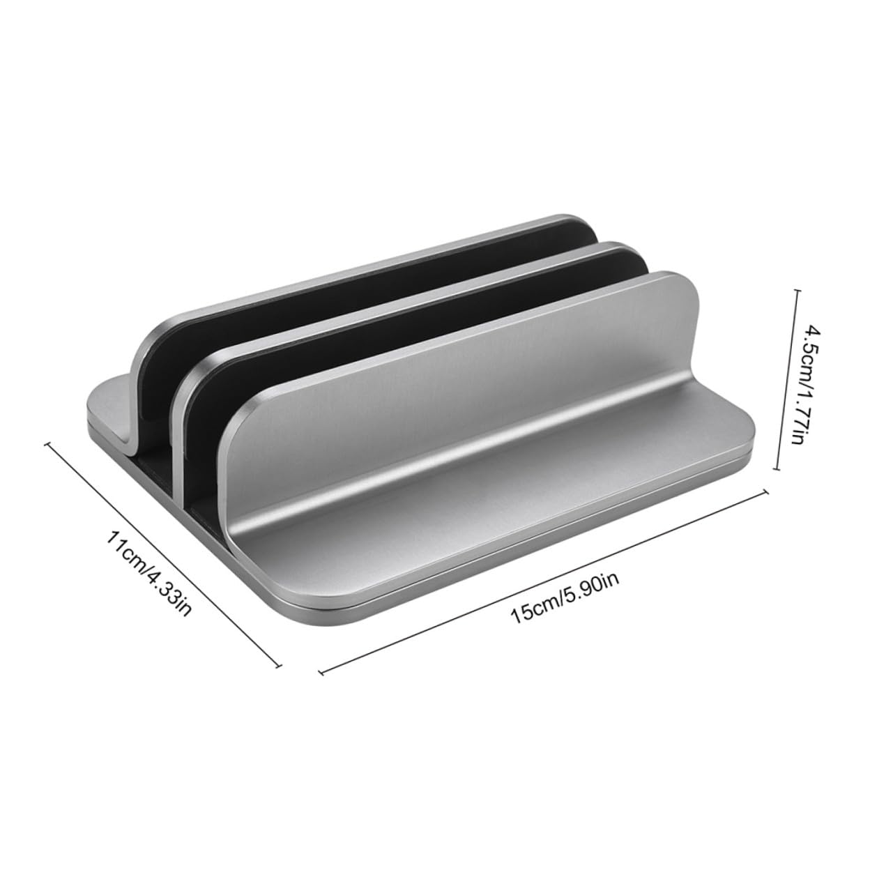 Uonlytech Soporte Vertical Portátil para Laptop de Aluminio Base Estable y Duradera para Escritorio Compatible con Tablets y Computadoras Portátiles para Oficina y Hogar