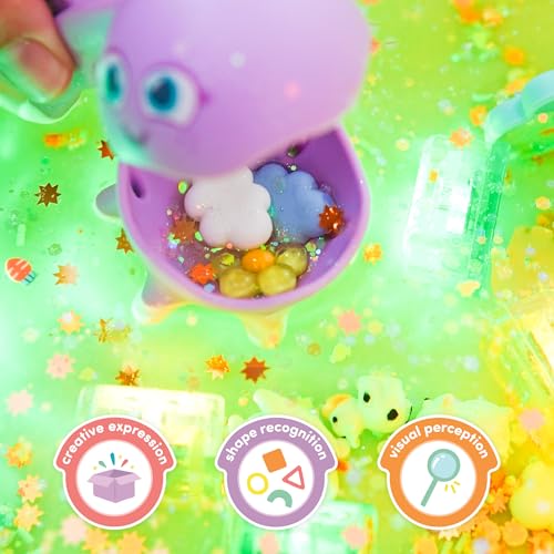 Image of Glo Pals Fun Fillers 3 Pack Sensory Play Accessories - Sensory and Mini Toys for Kids - Bulk Party and Little Toys for Sensory Bins, Gift Bag Stuffers, and Party Favors - Zoo Crew