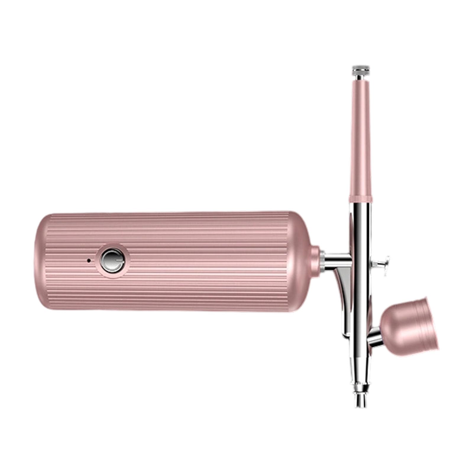 Rgybao Rose Gold Professional Electric Air Brush Sprayer For Acrylic Paint Model Crafting With Adjustable Pattern Ergonomic Wall Art Adjustable Sprayer Pattern Air Brush Set