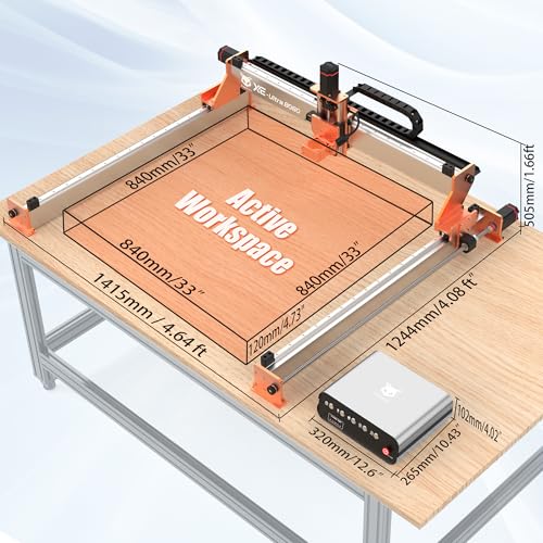 FoxAlien XE-Ultra 8080 CNC Router Machine with NEMA 23 Closed-loop Stepper Motor, Large Size Benchtop Engraving Milling Machine for Woodworking, Aluminum, Acrylic, Carbon Fiber DIY Cutting by FoxAlien - Image 2