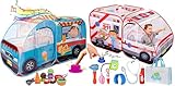Ice Cream Truck & Ambulance Play Tent Bundle with Sounds and Accessories