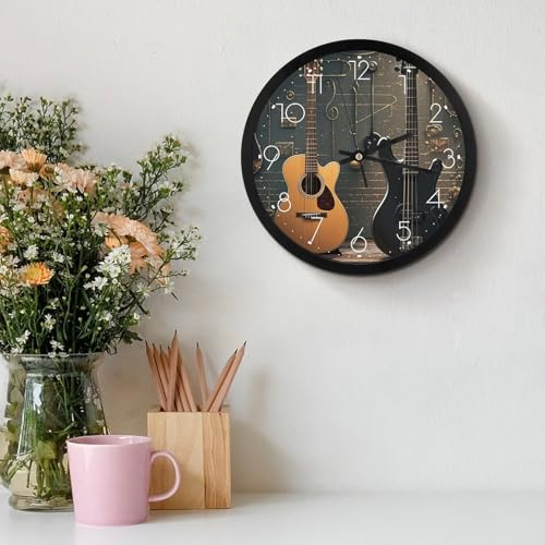 Horloge murale décorative ronde en affichage analogique moderne - 4