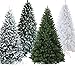 Produktbild Künstlicher Weihnachtsbaum Tannenbaum 30,60,90,120, 150, 180,210 240cm Christbaum Baum GRÜN Weiss Schnee (90, GRÜN)