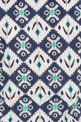 Image of TinySteps Boys Cotton Kurta Pajama | Traditional Ethnic Wear Pure Cotton Printed Kurta With Elastic Waist White Pajama