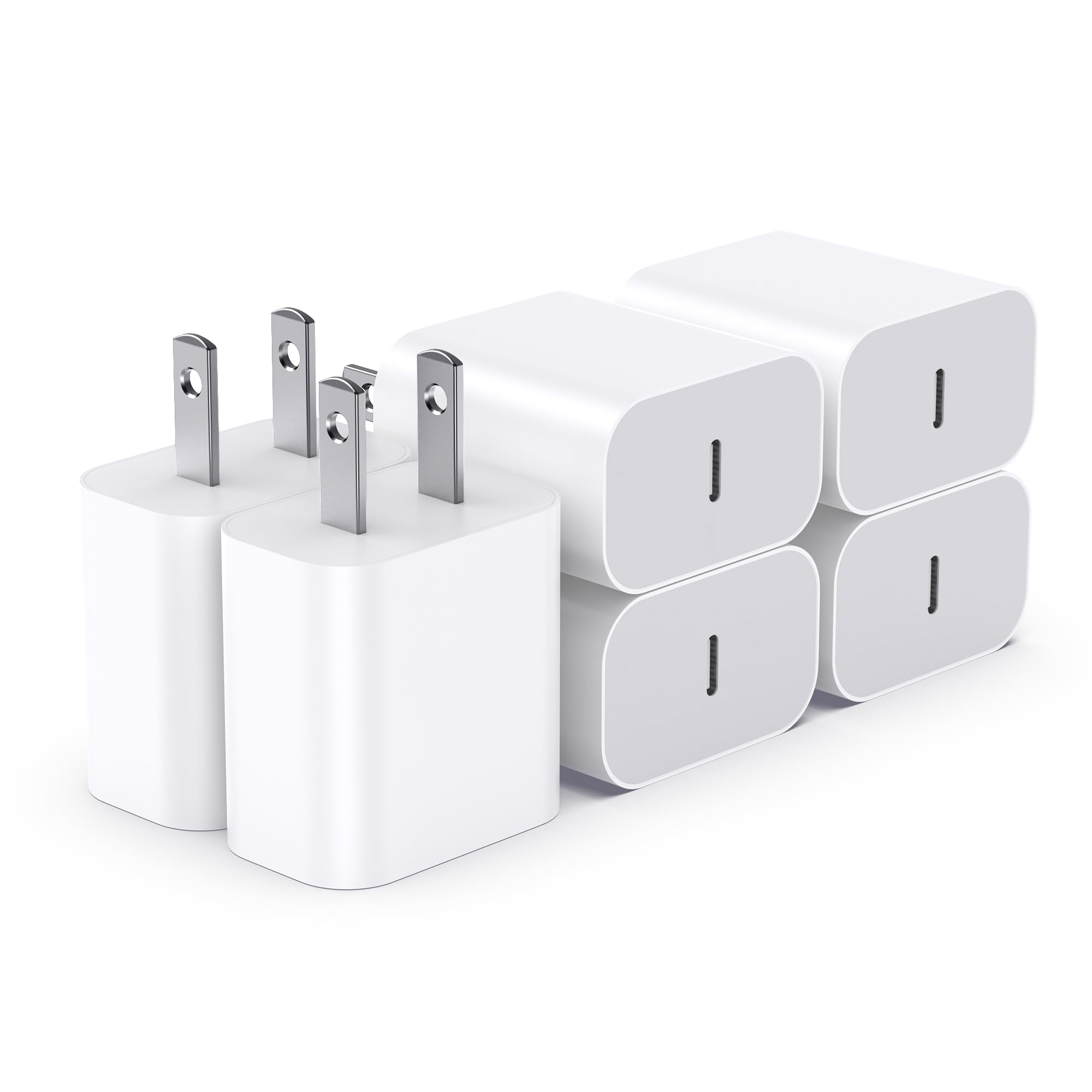 USBC Charger Block for iPhone 17 Charging Plug,MFI Certified Fast USB C Wall Cube 2Pack Power Adapter for iPhone16E/17/Air/Pro/Plus/Pro Max/15/14/13/12/11,for iPad Pro/Air/Mini USB-C Charge Brick Box