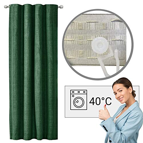 Blickdichter Vorhang JEMIDI 140×245 cm Gardine für Privatsphäre