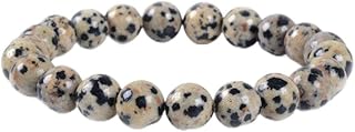 Justinstones 8mm Round Beads Stretch Bracelet 7 Inch Unisex