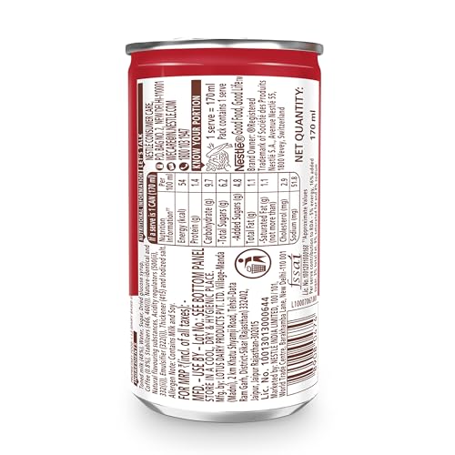 Image of Nescafe Cafe Style Liquid Cold Coffee Can, Iced Frappe, 170Ml