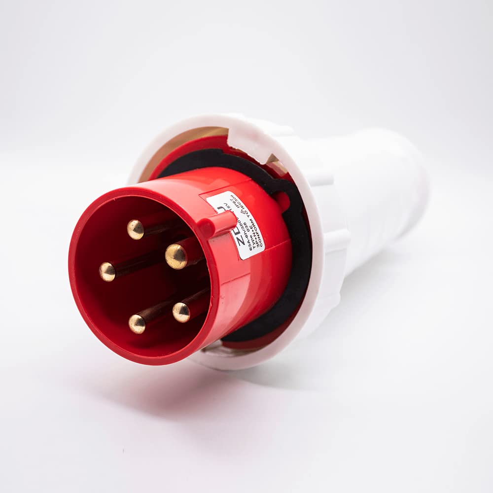 IEC60309 Industrial CEE Connector Plug 5P 63A 380V-415V 3P+E+N 6h IP67