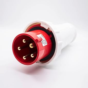 IEC60309 Industrial Connector Plug 5P 63A 380V-415V 3P+E+N 6h IP67