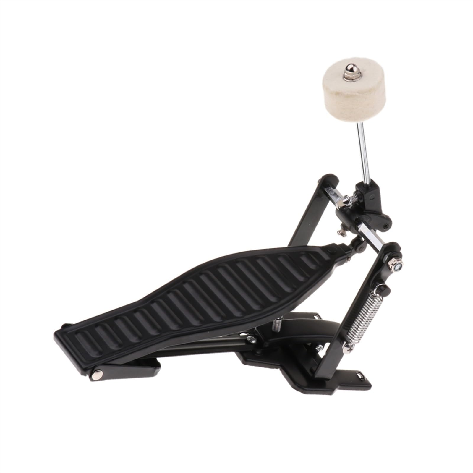 Pedale per grancassa Pedale Singolo Con Tamburo Per Lana Sostituzione Di Strumenti A Percussione Con Trasmissione A Catena Singola (Color : Bk)