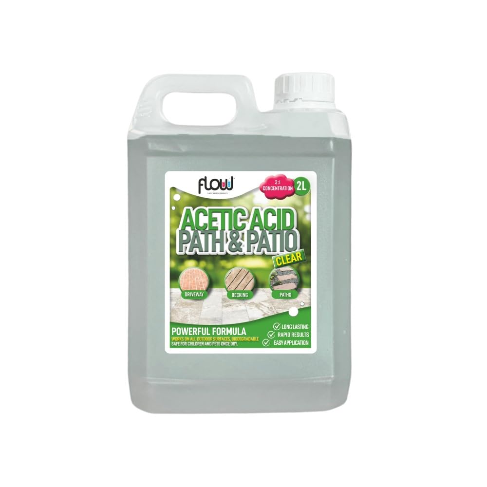 Dunnet Tools 2.5L Acetic Acid Vinegar Vinegar For Outdoor Cleaning Concentrated Patio Cleaner For Garden Driveways Pet-friendly Outdoor Cleaner
