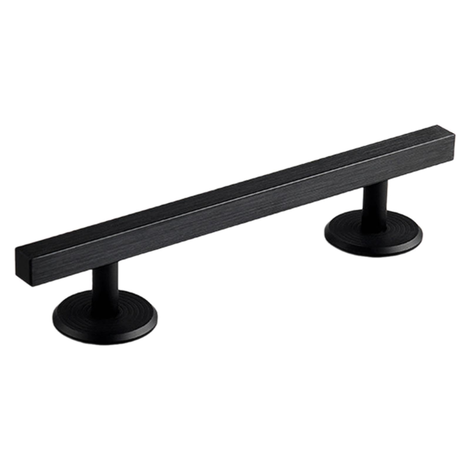 TWTCZOZ Fingerboards Rail Aluminum Alloy Metal Deck Ramp Solid Construction Training Accessories for Creative Fingertips Movement Sui, Square Black