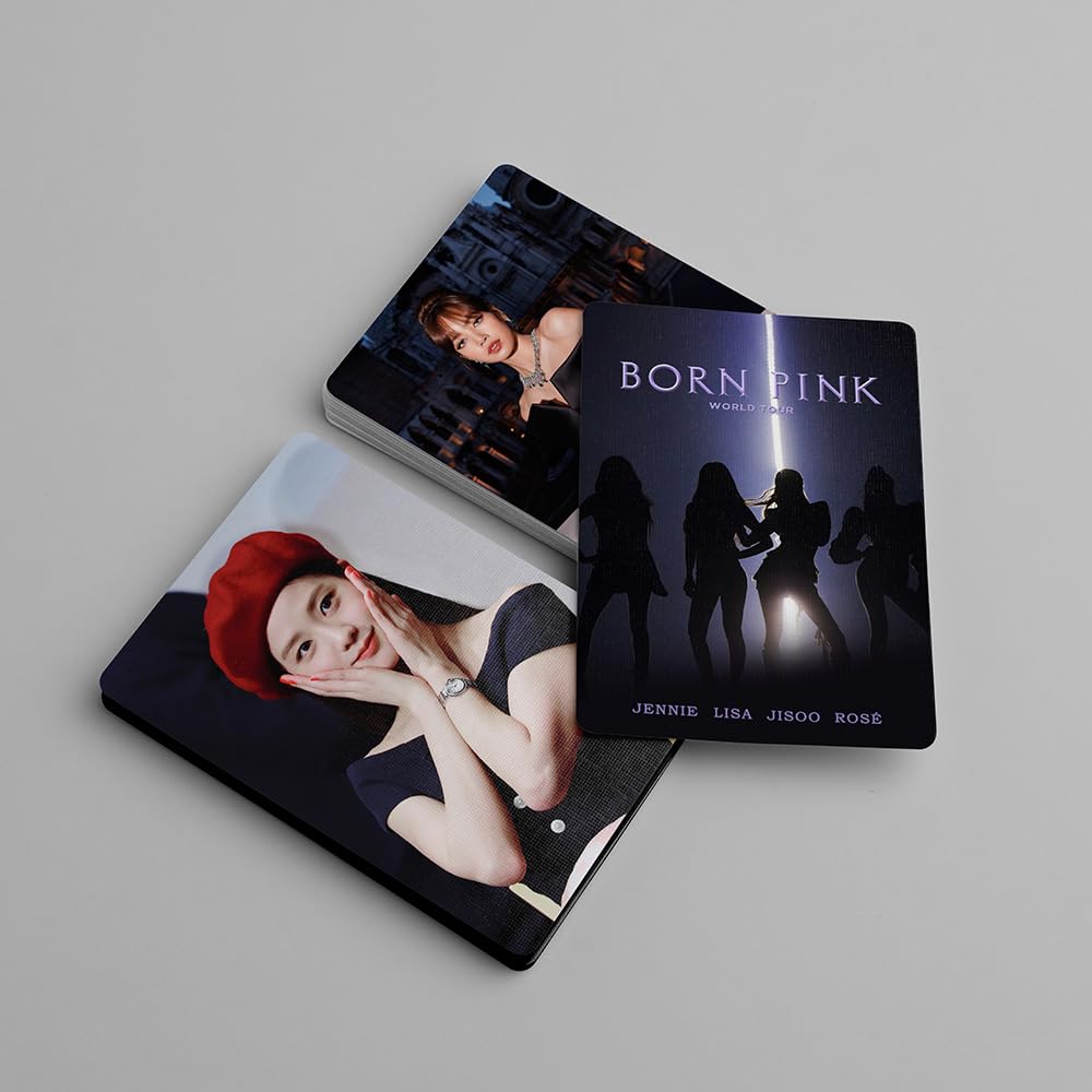 55PCS Kpop Blackpink wenskaarten Blackpink LOVELY VALENTINES 2024 Merchandise Lomo Fotokaarten Geschenken voor Blink