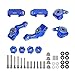 GTHELE Steering Blocks Caster Block Stub Axle Carriers & 12mm Hex Wheel Hubs for Traxxas 2WD 1/10 Slash, Stampede, Rustler, Nitro Slash,Bandit-Replaces Part 3632 3736 3752 (Dark Blue)