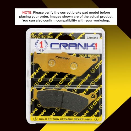 Image of Ceramic Brake Pads Compatible For KTM 390 Adventure (2025 Onwards) | Front | CRM859 | 1 Set | Smooth Braking | Heat Resistant | Long Life | Disc Friendly