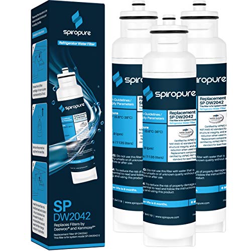 SpiroPure SP-DW2042 Water Filter Replacement for DW2042FR-09 46-9130 3 Pack