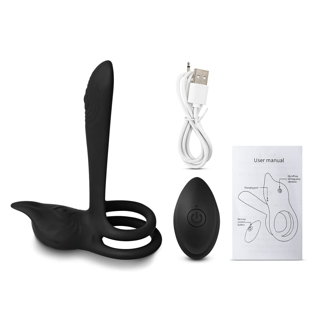 BeHorny Vibratore vibrante per coppie doppio vibratore per punto G e clitoride per coppie, giocattoli del sesso per adulti