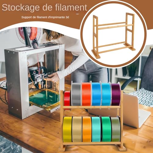 Rangement de filament 3D anti-nœud avec étagère de bureau - 2