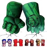 Superhero Hok Hands Fists Big Soft Plush Kid Boxing Training Gloves Pair Halloween Costume Fighting