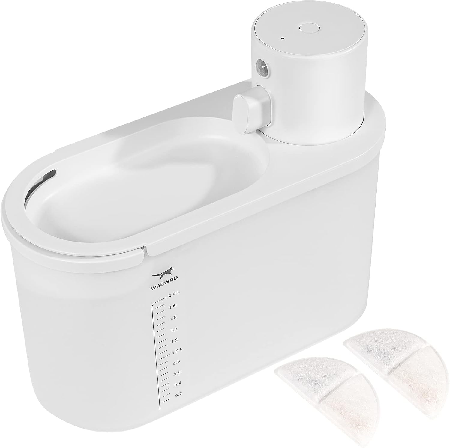 Battery Operated Cat Water Fountain Dispenser with 10