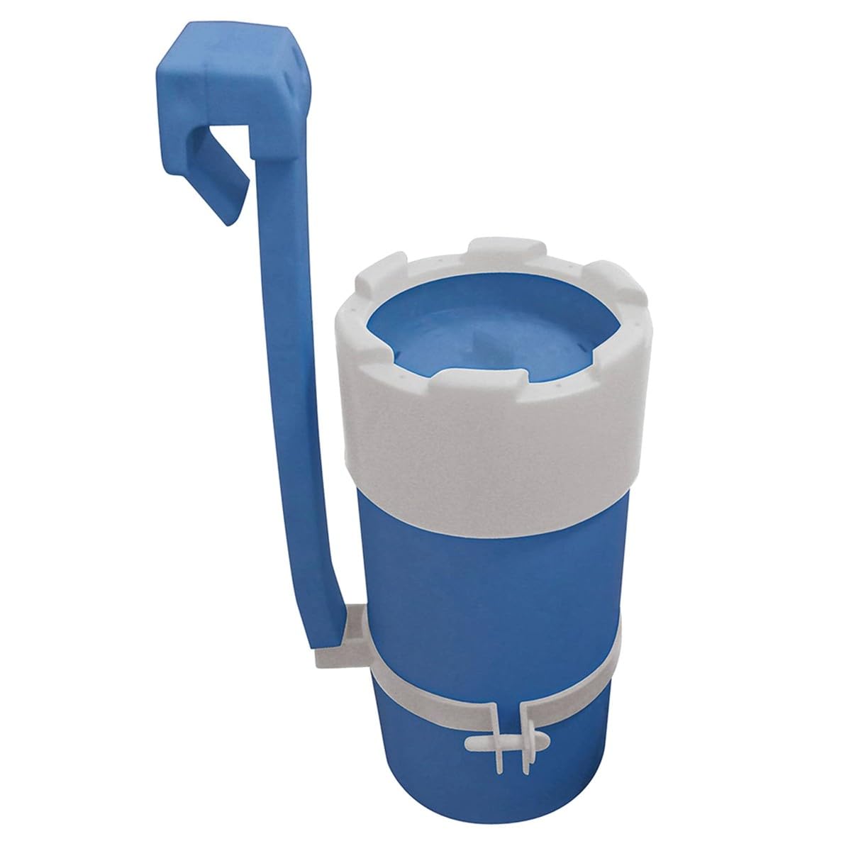 mediPOOL Schwimmbecken-Set Ø 3,50 x 1,20 m, Rundform, weiße Stahlwand, Blaue Innenhülle, Made in Europe, mit Kartuschenfilteranlage und Sicherheitsleiter