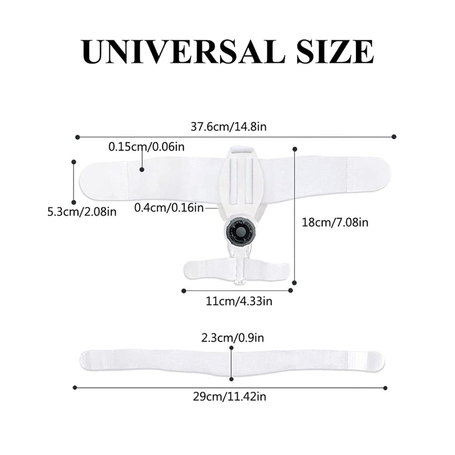ETHORY Hallux Valgus Corrector, Big Toe Straightener Bunion Corrector Adjustable Knob, Hallux Valgus Correction Orthopedic Supplies, Adjustable Fixable Bunion Splint