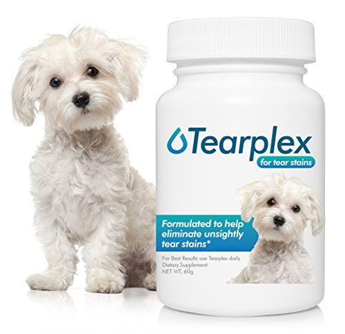 Tearplex Tear Stain Supplement For Dogs And Cats, 1 Rated Natural Tear Stain Product - Made In The Usa, 100% Tylosin Free, Veterinarian Trusted - Beef Flavored #TOP3
