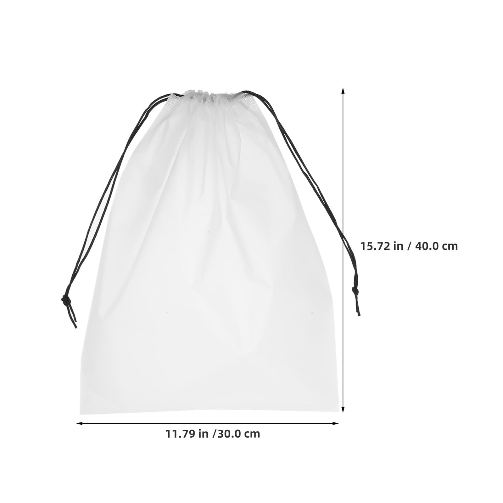 Borsa Porta Scarpe da Viaggio Trasparente Pe 30x40 40 Pezzi | Chiudi Coulisse, Riutilizzabile per Separare Calzature e Sneakers, Festa Scuola Decor