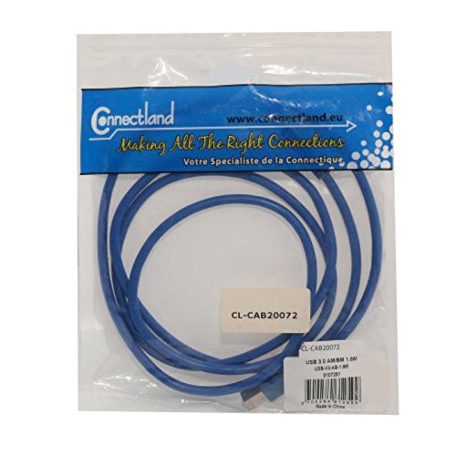 Connectland USB V3 AB 1.8M USB Cable Version 3 A Male To B Male 1.8 M