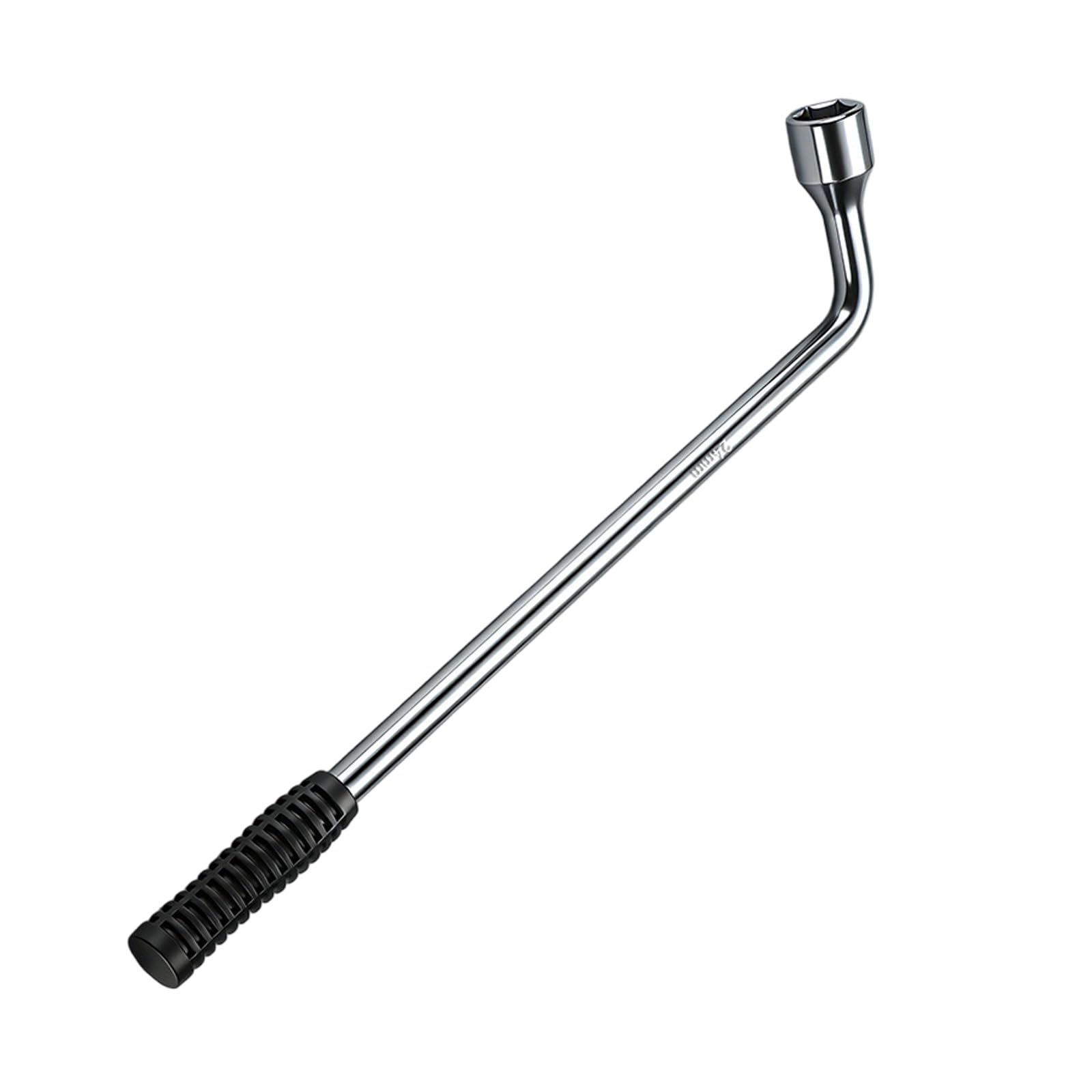 Hsioluted Men's Duty 420Mm L Shape Tire Wrench With Antislip Handle For Car And Truck Repair High Carbon Steel Drag Tool L Shape Tire Wrench