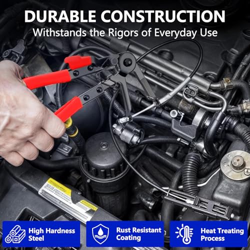 Alicates de abrazadera de manguera ZKTOOL para extraer divisores de conectores automotrices 7