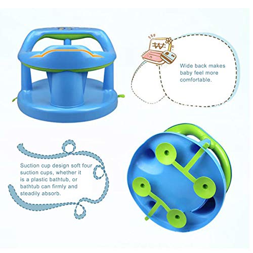 image for Binpure Bath Chair, Bath Seat for Baby Baby Bathtub Seat for Sit-Up Ba
