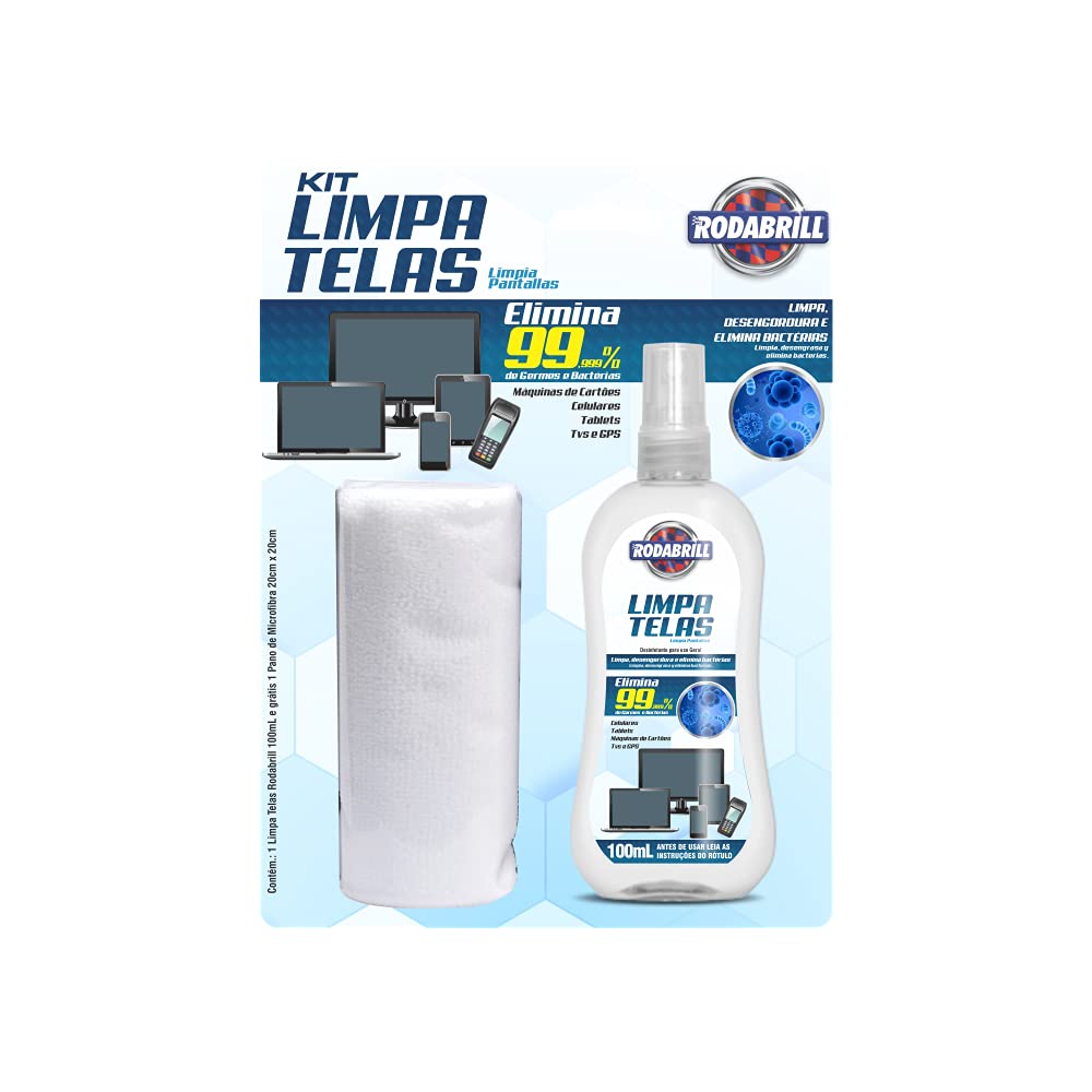 Kit Limpa Telas 100ml Rodabrill