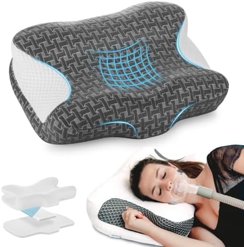 Elviros Oreiller CPAP Ergonomique Réglable à Mémoire de Forme