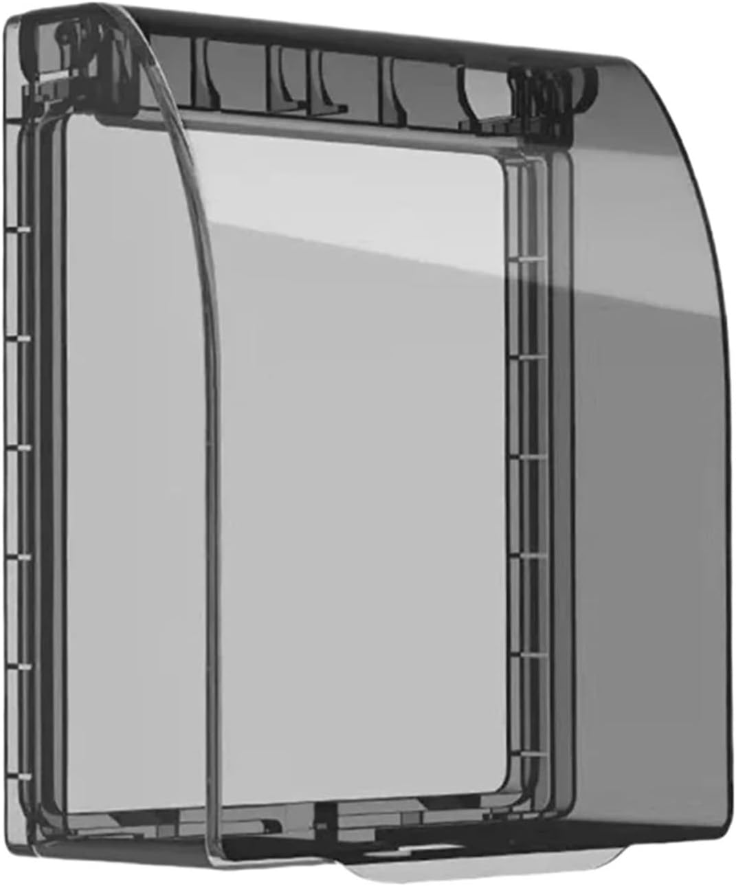 locking outlet cover 3pcs Portable Self-Adhesive Switch Protective Cover Waterproof Kids Safety Electric Plug Cover Power Outlet Socket Protector(Black)