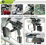 Sportway S70 Dash Cam Mount, Mirror Dash Camera Mount Holder, with 6pcs Joints, for Rove APEMAN CHORTAU Roav Nexar iiwey YI Z-Edge Old Shark KDLINKS Crosstour Falcon Zero... Most Car Cameras