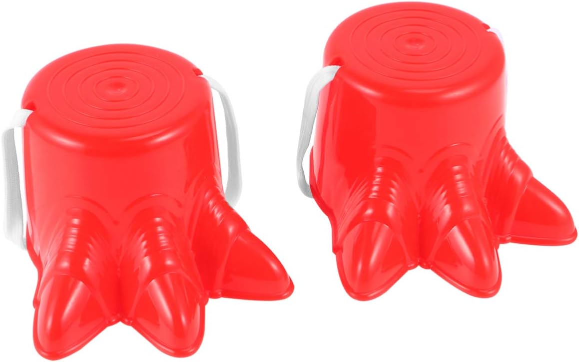NUOBESTY Stilts Shoes Claw Shape Outdoor Sports Toy for Kids Balance Training Coordination Development with Rope 6.10X4.72X3.34In Fun Exercise
