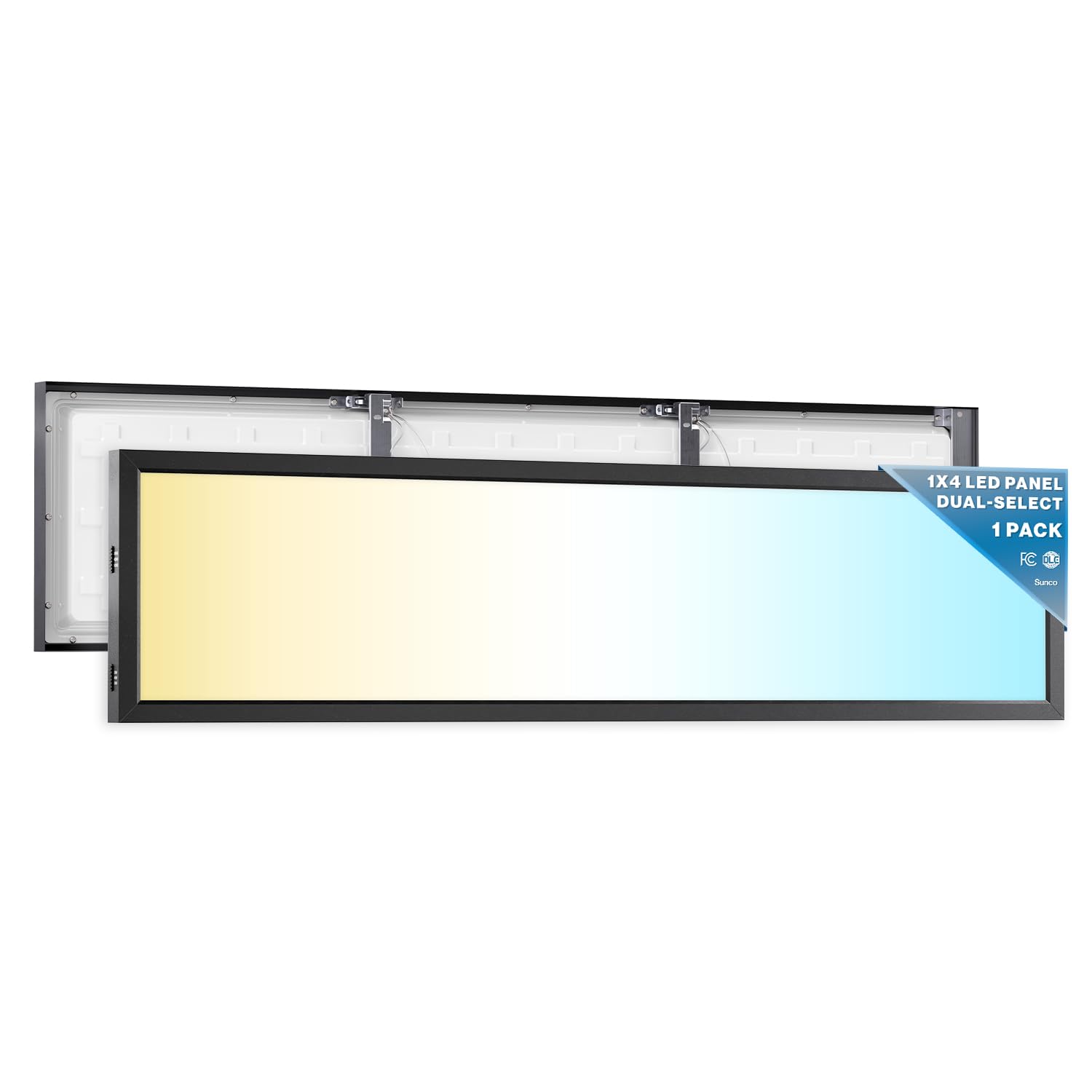 Sunco 1x4 LED Flat Panel Light, Dual Selectable CCT 3500K/4000K