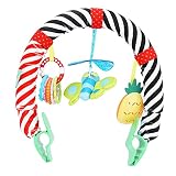 【Materiales de Alta Calidad】 El arco de juego de viaje para bebés utiliza terciopelo de cristal de alta calidad y material de tela, suave y agradable para la piel, que no causará ninguna molestia en la piel.
