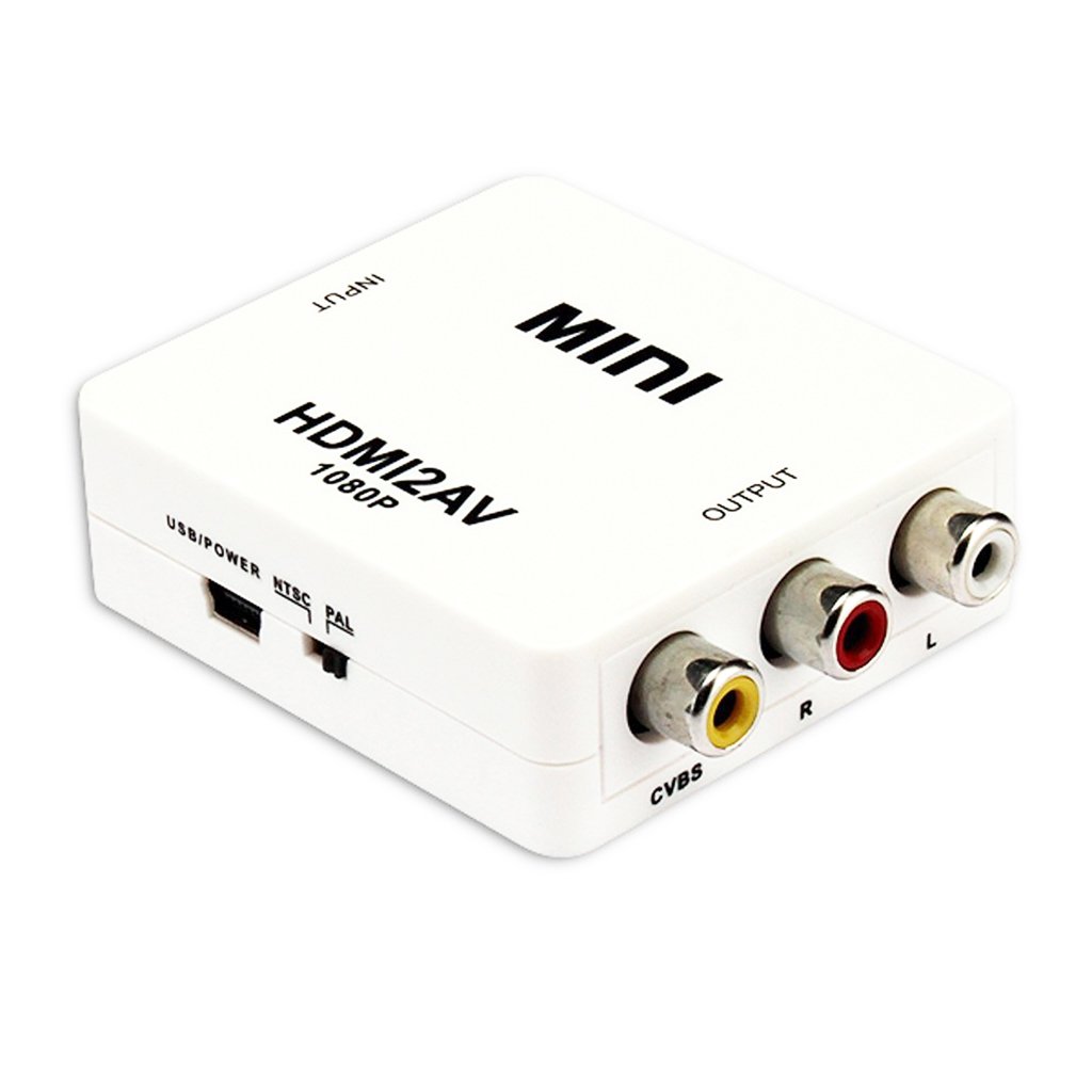 HDMI to AV Converter, AMALINK Mini HDMI to AV (CVBS) Composite Video Signal HD 1080P Video Adapter (Female to Female)