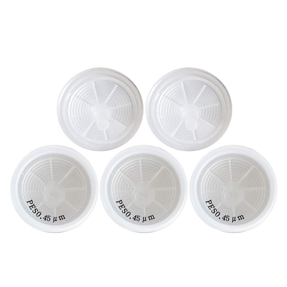 Biotechnology Lot de 100 filtres à seringue en polyéthylène non stérilisés Diamètre 25 mm Taille des pores 0,45 μm pour filtres de laboratoire