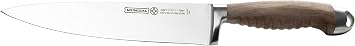 Mundial Nobilis 8 Chef Knife Tempered Stainless Steel Blade, Textured Wood Handle, Forged for Durability, Sharp Precision Slicing, Ideal for Meat Cutting