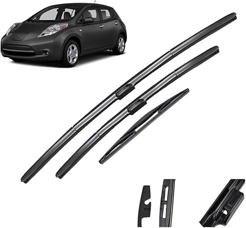 ZhangXD Front Windscreen Wipers For Nissan Leaf MK1 2010-2017, Windshield Window Brush Front Wiper Blades All-Weather Replacement Set Easy Installation