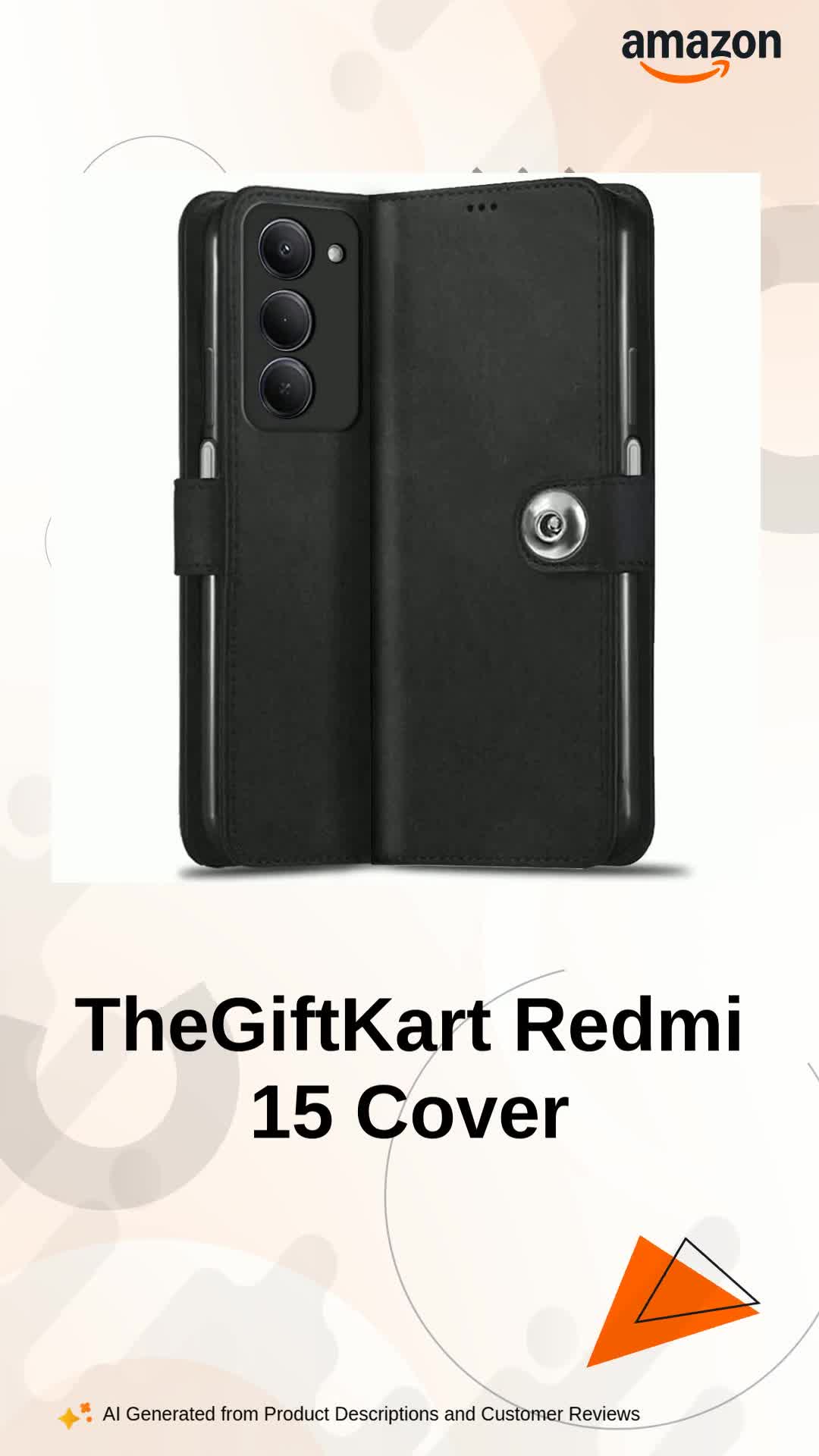 REDMI15 5G 黒　ケース付き　ほぼ新品 TheGiftKart Flip Cover Back Case for Mi Redmi 15 5G | Genuine