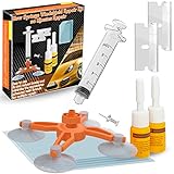 Zecurate Windshield Repair Kit, Glass Repair Kit, Car Windscreen Chip Repair Tool, Vehicle Window Na