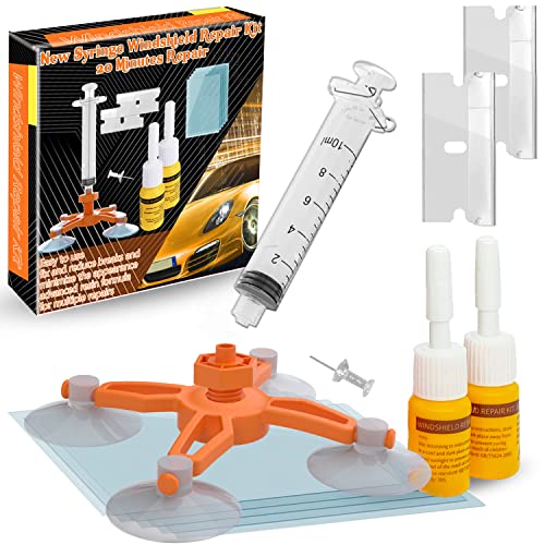 Zecurate Windshield Repair Kit, Glass Repair Kit, Car Windscreen Chip Repair Tool, Vehicle Window Nano Glass Fluid, Automotive Glass Repair Tools, Quick Fix For Chips, Cracks, Star-Shaped Crack #TOP1
